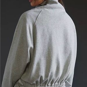 Soft Light Gray Cowl-Neck Sweater Pullover